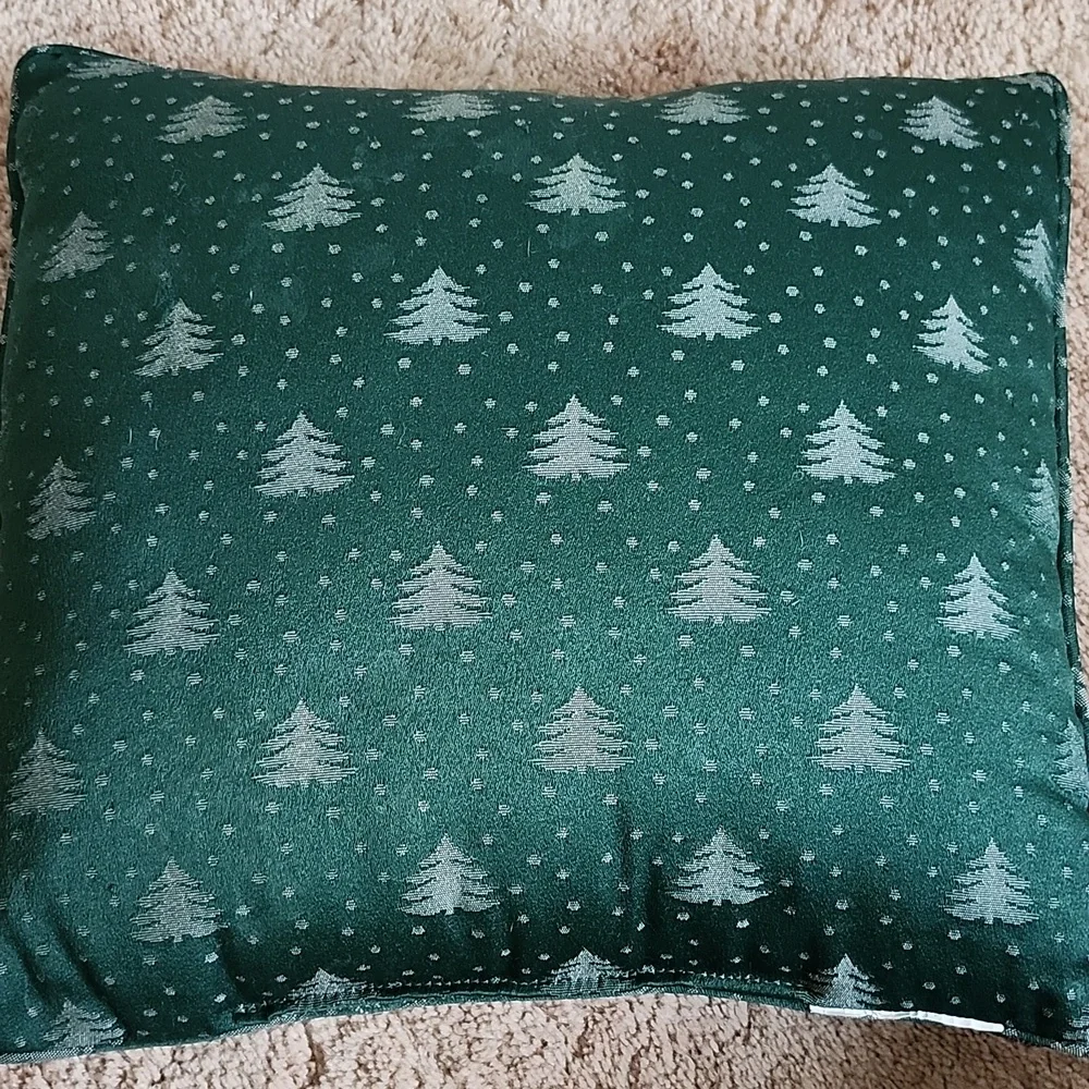 Vintage Tapestry Winter Scene Decorative Pillow Gavin Carter Brown